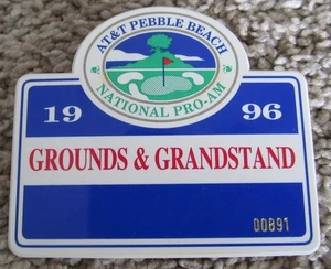 1996 A T & T PRO AM ENTRANCE BADGE-PEBBLE BEACH - Picture 1 of 2