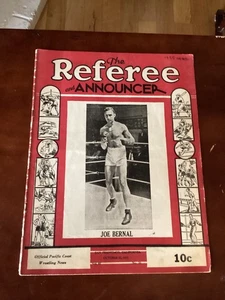 Ceferino Garcia Joe Bernal Referee Announcer Boxing Program San Francisco 1935 - Picture 1 of 3