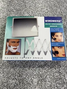 Windmere 20/20 Hindsight Wall Mounted Swivel Mirror Chrome Extends 30" Magnifies - Picture 1 of 4