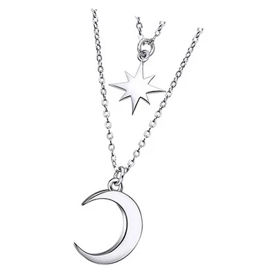 Lotus Argento Collana Luna Stern 925 Argento Lotus Argento Trend JLP3021-1-1 - Immagine 1 di 4