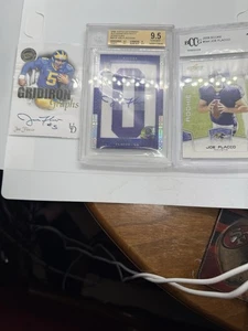 2008 Topps Letterman Football Joe Flacco Patch Auto /3 Ravens + Bonus Auto + RC - Picture 1 of 12