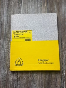 Klingspor 400 Grit Abrasive Sanding Sheets BX31060 9"x11" Sandpaper 40 Pack - Picture 1 of 2