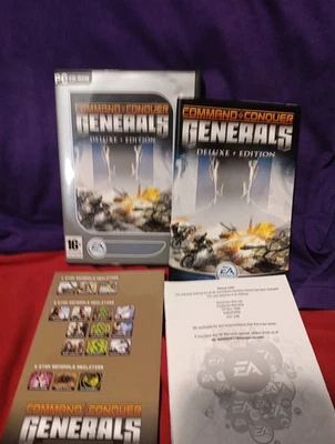 Command and Conquer Generals Deluxe Edition PC CD-ROM VG FAST SHIPPING Military  - Image 1 of 4