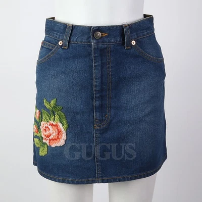 GUCCI Denim Skirt 122960 - Image 1 of 4
