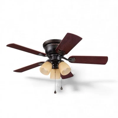 Ventilador de techo interior Harbor Breeze Centreville 42 pulgadas bronce frotado con aceite montaje empotrado Foto 1 de 4