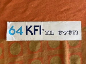 Vintage 70’s KFI Los Angeles Radio Station Autoaufkleber - Bild 1 von 1
