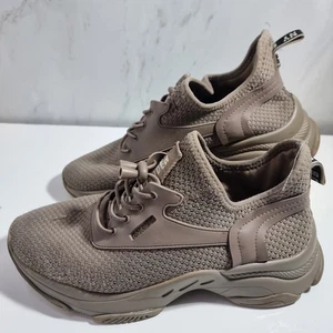 STEVE MADDEN Womens Dark Taupe Match Trainers Size 6 - Picture 1 of 12