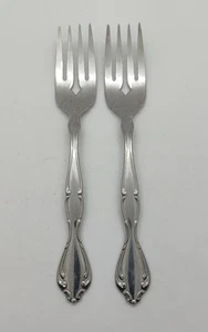 Oneida Community Stainless Flatware CANTATA Set of 2 Salad Forks  - Picture 1 of 4