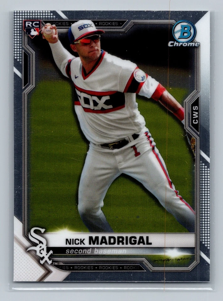 2021 Bowman Chrome Nick Madrigal ROOKIE CARD #7 - Chicago White Sox - Image 1 of 2