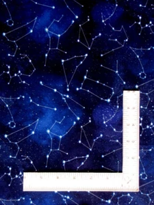 Constellation Stars Fabric By The Yard Space Star Night Cotton Elizabeths Studio - Picture 1 of 1