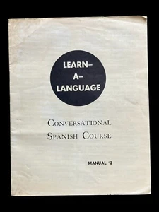 Vintage Learn a Language Conversational Spanish Course Book 2 Booklet - Bild 1 von 2