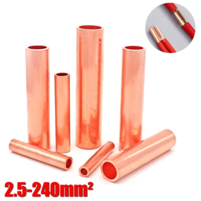 2.5-240mm² Pure Copper Tube Butt Splice Terminal Crimping Electrical Connector - Image 1 of 4