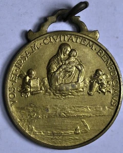 1929 Medal in remembrance of the earthquake of Messina Mistruzzi - Picture 1 of 2