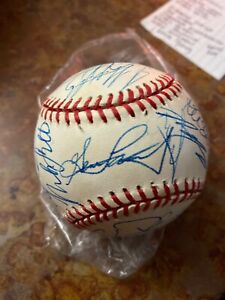 1997 Pittsburgh Pirates Team Autograph Signed NL Baseball (30?) Kevin Young