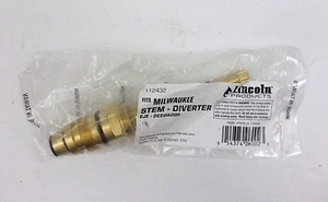 Lincoln Products 112432 Diverter Stem for Milwaukee - 1 Unit NOS SEALED - Picture 1 of 5