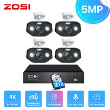 ZOSI 8CH 4K NVR 5MP Home PoE IP Security Camera System 2TB IR 24/7 Audio Record