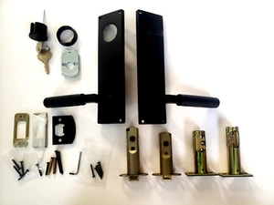 Emtek , Modern Keyed Leverset, Lockset with 2 Keys! ,Single Cylinder - Picture 1 of 9