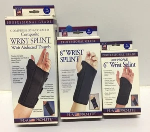 New FLA Pro Lite Professional Grade Wrist Splint, 6" , 8" & Abducted Thumb - Picture 1 of 10