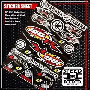 RACE SPONSOR STICKER DECAL YAMAHA JOGR JOG JOG-R ONE INDUSTRIES MOTORCYCLE LOGO - Picture 1 of 1