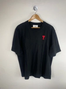 Ami De Couer Black Relaxed Fit UTS004 Crew Neck T-Shirt Size L £130 RRP - Picture 1 of 6