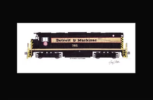 Detroit & Mackinac C425 #381 11"x17" Matted Print Andy Fletcher signed - Picture 1 of 1