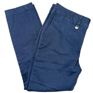 Ralph Lauren Girl’s Size 12 Navy Blue Stretch Cotton Chino Pants - Picture 1 of 8
