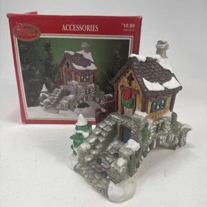 Dickens Collectables Hand Painted Porcelain House Bridge Christmas Village Box - Picture 1 of 9
