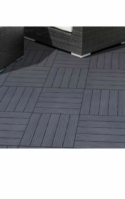 Easytile 30 X 30cm Decking Tiles - Black/Graphite