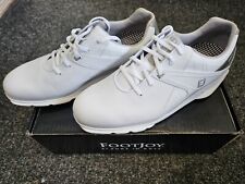 FootJoy Mens Pro SL White Waterproof Golf Shoes Lightweight Spikeless Size UK9