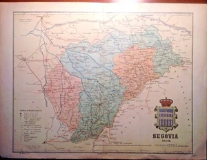 Segovia, Map Original, Benedict Chías , 1903 - Picture 1 of 1