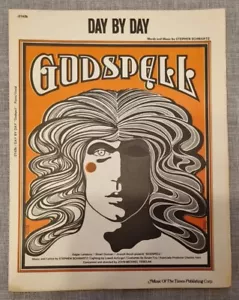 Godspell - Day by Day - EX sheet music 1971 US print Musical theatre Voice - Picture 1 of 3