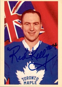 Red Kelly Signed 1993-94 Parkhurst #58 Autographed Maple Leafs 59044