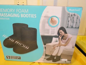 Health Touch Womens Memory Foam Massaging Booties Vibration Size S 6/8 BNIB - Picture 1 of 2