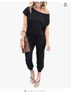 NWT! Womens Jumpsuit Black S - Picture 1 of 6
