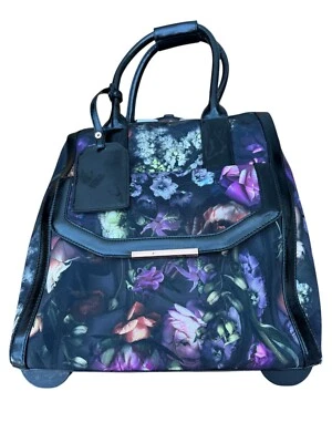 Ted Baker Cabin Bag Wheels Travel Suitcase Luggage Weekend Overnight Floral - Image 1 of 4