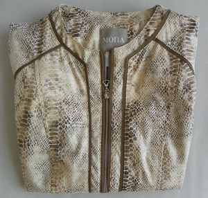 Jacke - Shirtjacke im modischen Stil von Mona NEU Gr. 40 - braun beige - Bild 1 von 12