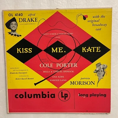 Kiss Me, Kate - Alfred Drake  Vinyl, LP Columbia Masterworks ‎– OL 4140 - Image 1 of 4