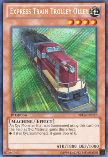 EXPRESS TRAIN TROLLEY OLLEY (DRLG-EN037) - YuGiOh Secret Rare 1st Ed. Monst - Image 1 of 1