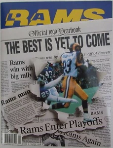 1990 Los Angeles Rams Football Official Yearbook 146036 - Picture 1 of 1