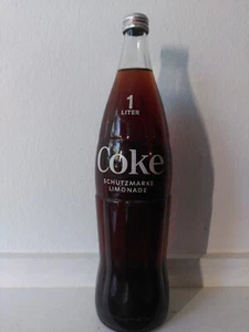 Coca Cola Glasflasche (1 Liter) - Sammlerstück - Bild 1 von 2