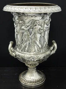 Germany 19th Century WMF Silver Plate Classicist Greek Dancer Urn Palace Size - Picture 1 of 19
