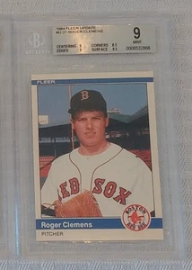 Vintage 1984 Fleer Update Baseball Rookie Card ROGER CLEMENS BGS 9 MINT Sox RC - Picture 1 of 1