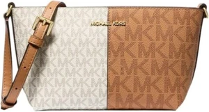 Michael Kors Jet Set Small Two-Tone Logo Crossbody Bag Shoulder Bag 35F4GTVC1V. - Picture 1 of 3