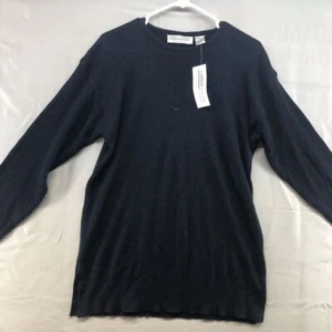 New Carolyn Taylor Long Sleeve Navy Blue Causal Knit Sweater Size M Women - Picture 1 of 12