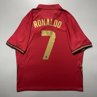 CAMISETA DE FÚTBOL LOCAL PORTUGAL NIKE 2020 EURO #7 RONALDO TALLA “XL” CD0704-687 Foto 1 de 4