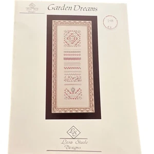 Lisa Steele Designs Cross Stitch Embroidery Sampler Pattern GARDEN DREAMS (1999) - Picture 1 of 8