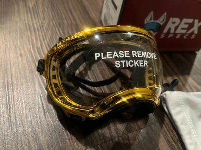 Oro difícil de encontrar - Gafas/protección ocular para perros pequeños - Rex Specs V2 con lentes Foto 1 de 2