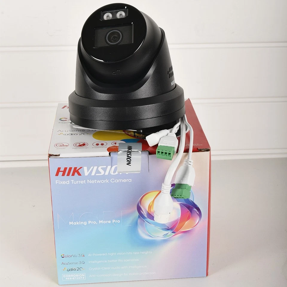 Hikvision 8MP Hybrid Light POE IP Camera Red&Blue Light DS-2CD2387G3-LIS2UY/SRB