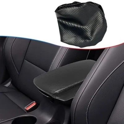 Center Console Armrest Cover for Kia Soul 2020-2025, Microfiber Leather, Carbon Foto 1 de 4