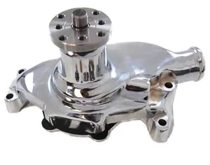 RPC Smooth SB Chevy Short Wa ter Pump Chrome R6916C - Picture 1 of 3